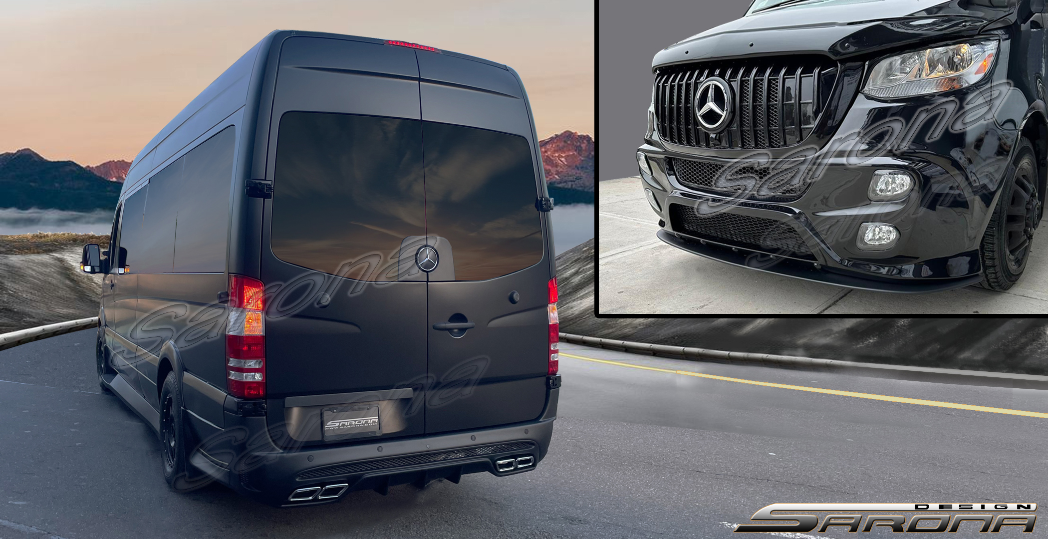 Custom Mercedes Sprinter  Long Wheel Base Body Kit (2019 - 2025) - Call for price (Part #MB-179-KT)